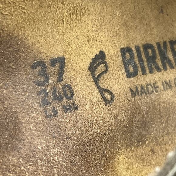 Birkenstock Gizeh Snake Print Sandals Women Size 6 Green Buckle Thong Flip Flops - Picture 8 of 8